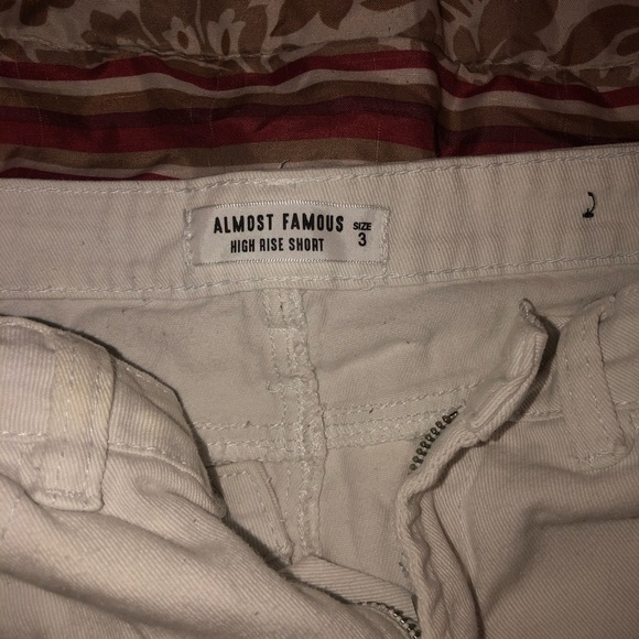 High Rise White Shorts - Picture 2 of 2